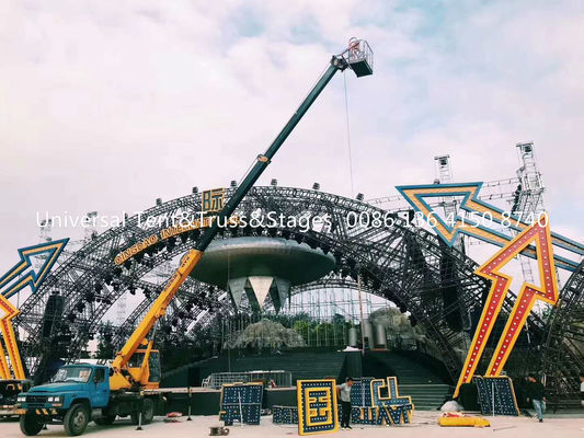 Circus Aluminum Spigot Truss Stage Lighting Scaffolding For Event , Outdoor Concert , Party